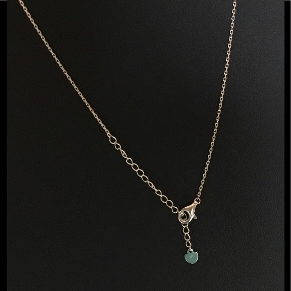 Sterling Silver RP Cz Drop Necklace - Picture 12 of 15